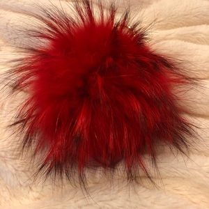 NWOT Michael Kors Large Pom Pom keychain